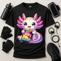 Axolotl Snaxolotl Anime Cute Kawaii Axolotl Cooling Performance Crew T-Shirt