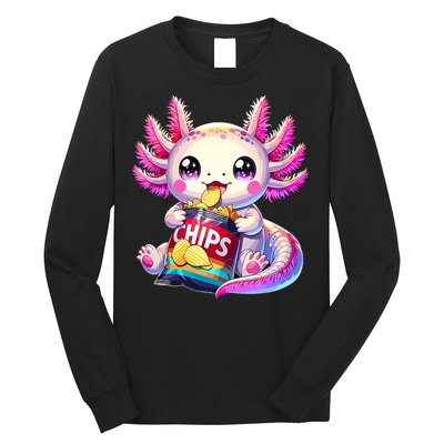 Axolotl Snaxolotl Anime Cute Kawaii Axolotl Long Sleeve Shirt