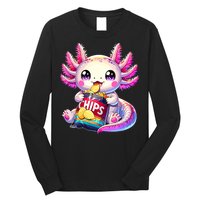 Axolotl Snaxolotl Anime Cute Kawaii Axolotl Long Sleeve Shirt