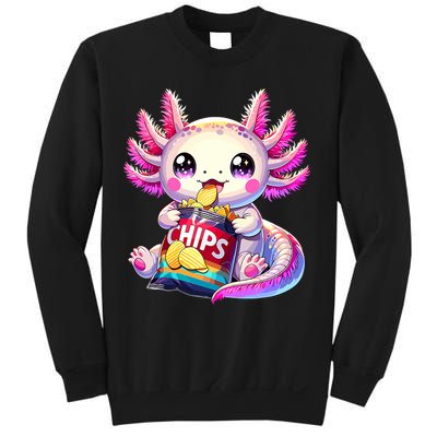 Axolotl Snaxolotl Anime Cute Kawaii Axolotl Sweatshirt