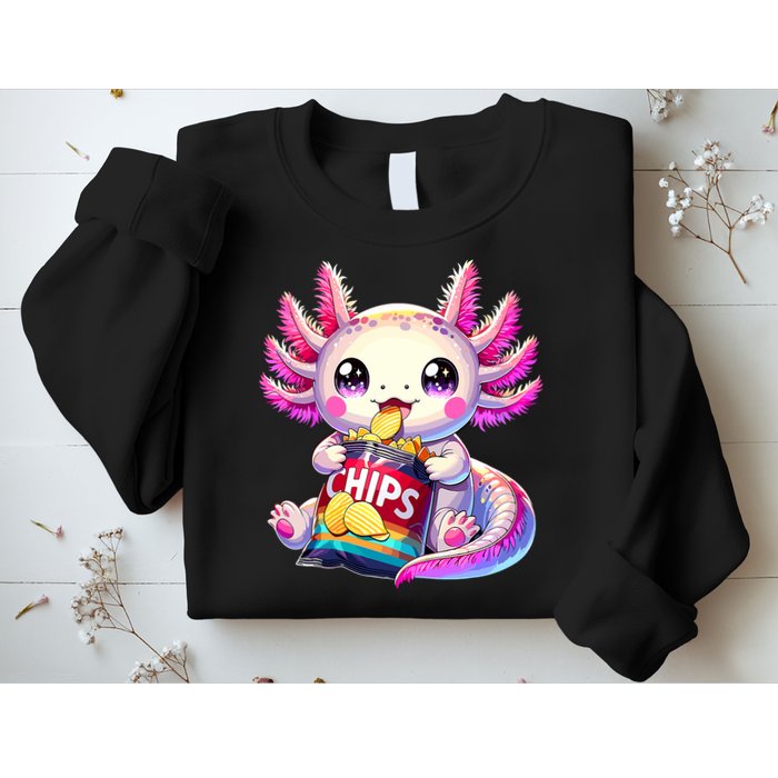 Axolotl Snaxolotl Anime Cute Kawaii Axolotl Sweatshirt