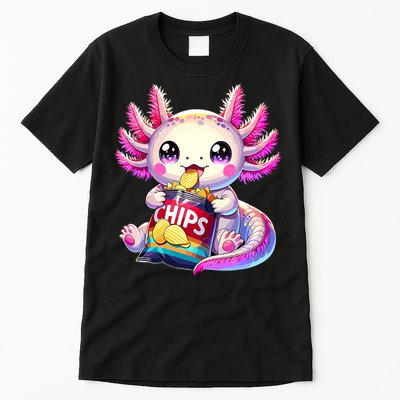 Axolotl Snaxolotl Anime Cute Kawaii Axolotl Tall T-Shirt
