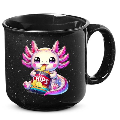 Axolotl Snaxolotl Anime Cute Kawaii Axolotl 15oz Campfire Ceramic Mug