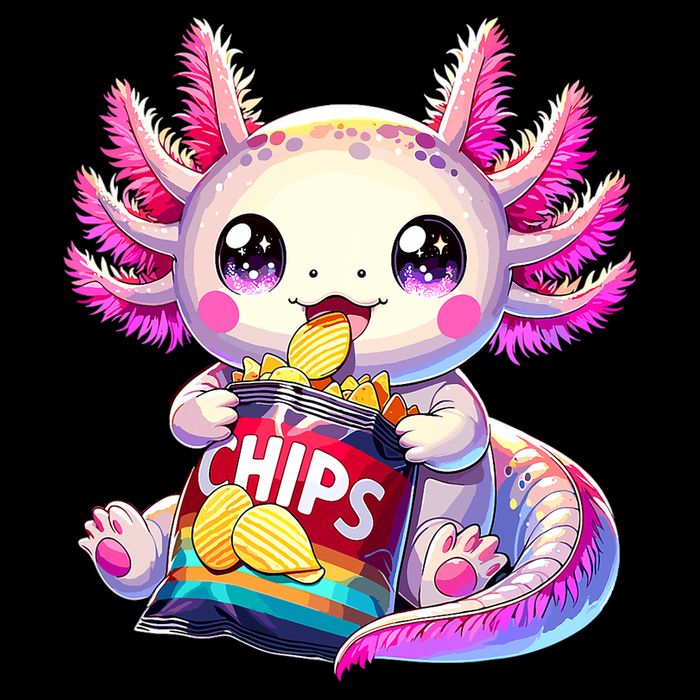 Axolotl Snaxolotl Anime Cute Kawaii Axolotl 16 in Basic Backpack