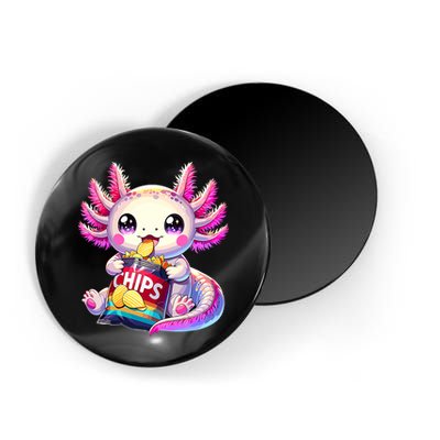 Axolotl Snaxolotl Anime Cute Kawaii Axolotl Magnet