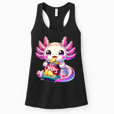 Axolotl Snaxolotl Anime Cute Kawaii Axolotl Womens Tank Top
