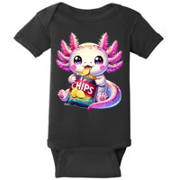 Axolotl Snaxolotl Anime Cute Kawaii Axolotl Baby Bodysuit