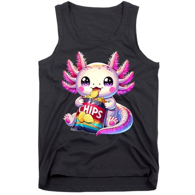 Axolotl Snaxolotl Anime Cute Kawaii Axolotl Tank Top