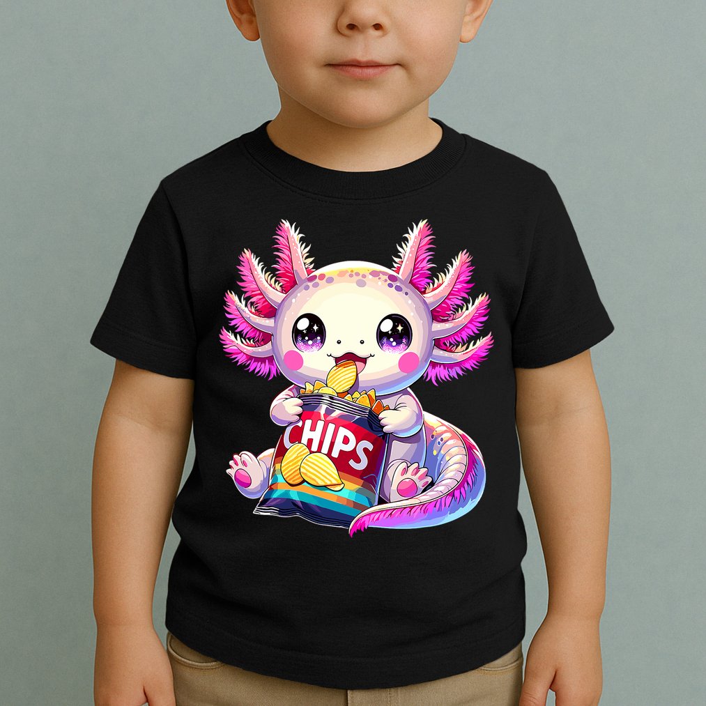 Axolotl Snaxolotl Anime Cute Kawaii Axolotl Toddler T-Shirt