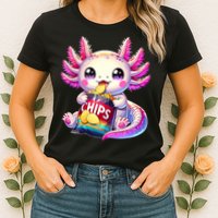 Axolotl Snaxolotl Anime Cute Kawaii Axolotl Womens T-Shirt