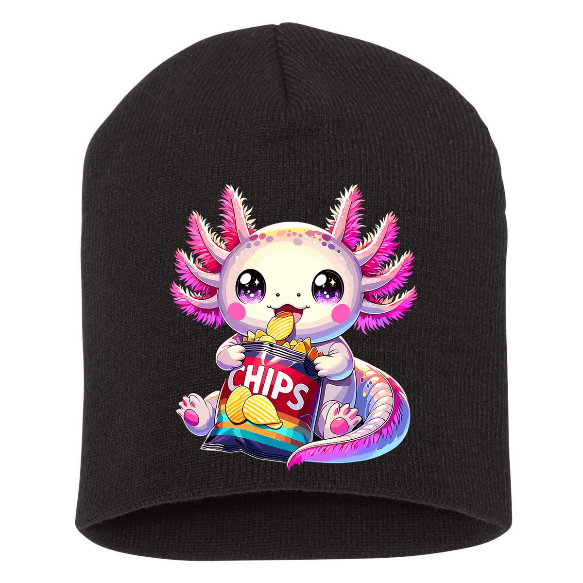 Axolotl Snaxolotl Anime Cute Kawaii Axolotl Short Acrylic Beanie