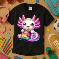 Axolotl Snaxolotl Anime Cute Kawaii Axolotl Kids T-Shirt