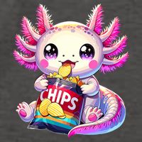 Axolotl Snaxolotl Anime Cute Kawaii Axolotl Vector Backpack
