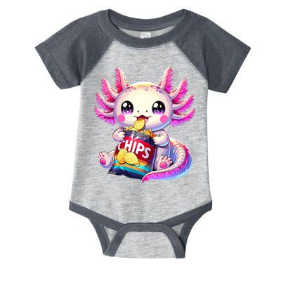Axolotl Snaxolotl Anime Cute Kawaii Axolotl Infant Baby Jersey Bodysuit