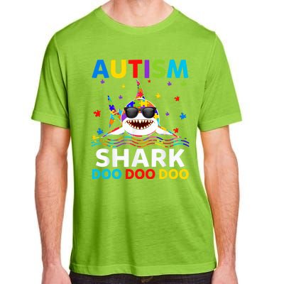 Autism Shark Awareness Rainbow Puzzle Do Sharks Mommy Great Gift Adult ChromaSoft Performance T-Shirt