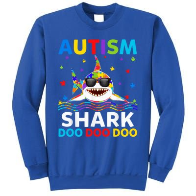 Autism Shark Awareness Rainbow Puzzle Do Sharks Mommy Great Gift Sweatshirt