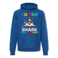 Autism Shark Awareness Rainbow Puzzle Do Sharks Mommy Great Gift Premium Hoodie