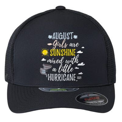 AUGUST SUNSHINE AND HURRICANE BIRTH MONTH Flexfit Unipanel Trucker Cap