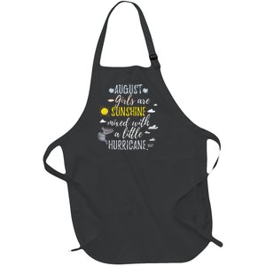 AUGUST SUNSHINE AND HURRICANE BIRTH MONTH Full-Length Apron With Pockets