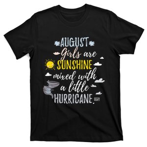 AUGUST SUNSHINE AND HURRICANE BIRTH MONTH T-Shirt