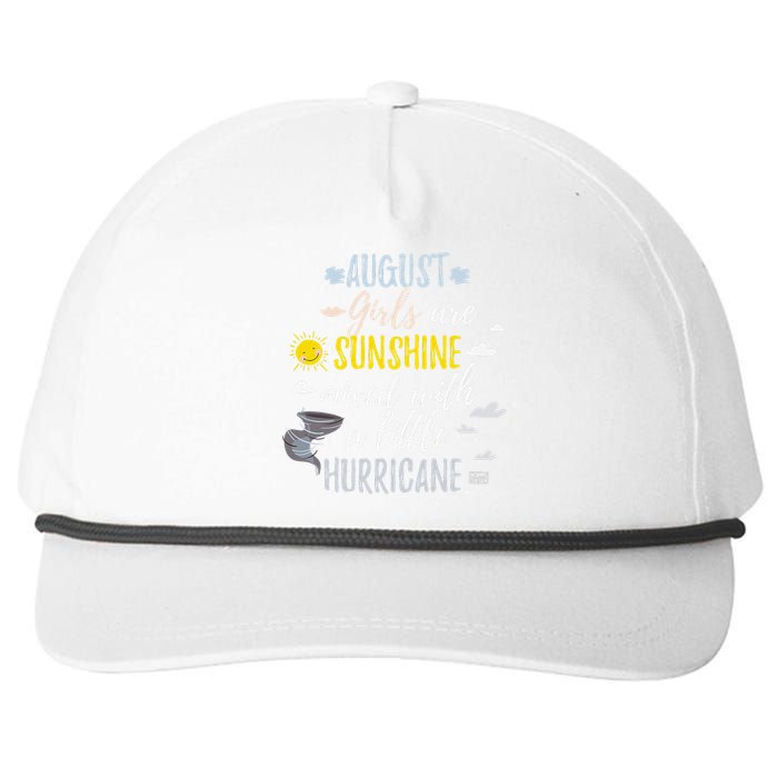 AUGUST SUNSHINE AND HURRICANE BIRTH MONTH Snapback Five-Panel Rope Hat