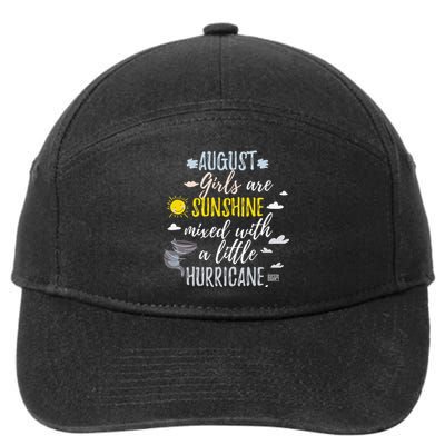 AUGUST SUNSHINE AND HURRICANE BIRTH MONTH 7-Panel Snapback Hat