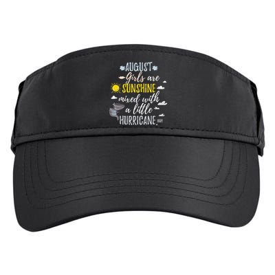 AUGUST SUNSHINE AND HURRICANE BIRTH MONTH Adult Drive Performance Visor