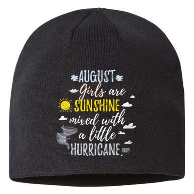 AUGUST SUNSHINE AND HURRICANE BIRTH MONTH Sustainable Beanie