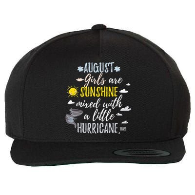 AUGUST SUNSHINE AND HURRICANE BIRTH MONTH Wool Snapback Cap