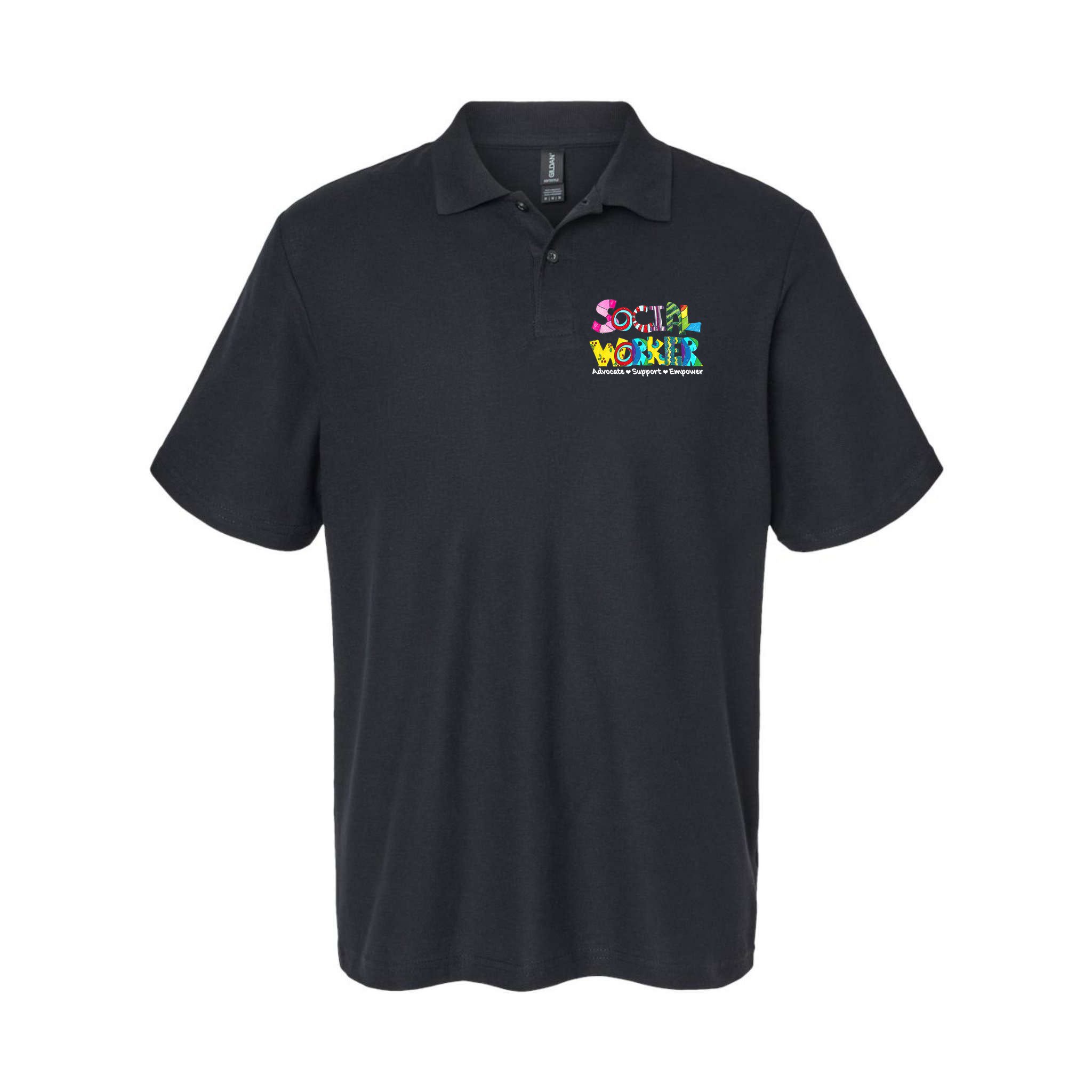 Advocate Support And Empower Social Worker Social Work Month Polo