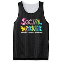 Advocate Support And Empower Social Worker Social Work Month Mesh Reversible Basketball Jersey Tank