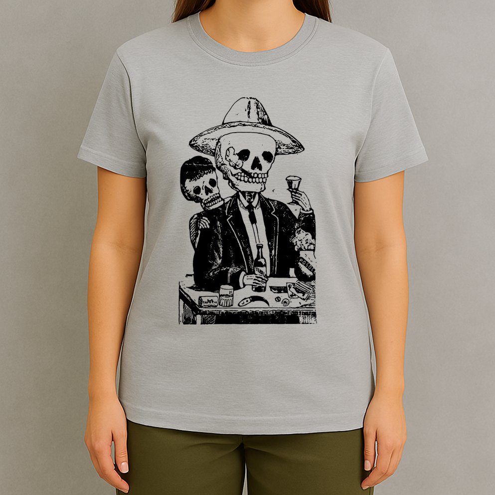 Alcoholic Skull T-Shirt