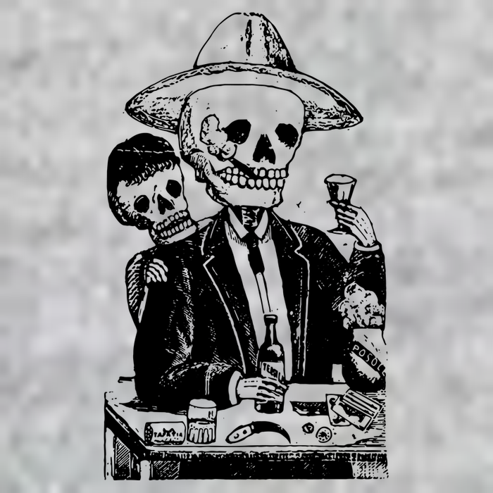 Alcoholic Skull T-Shirt