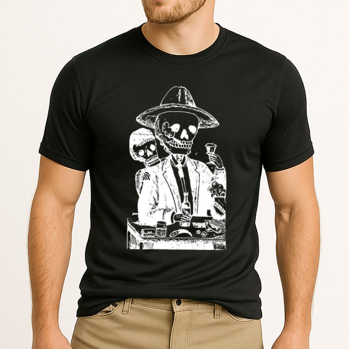 Alcoholic Skull Cooling Performance Crew T-Shirt