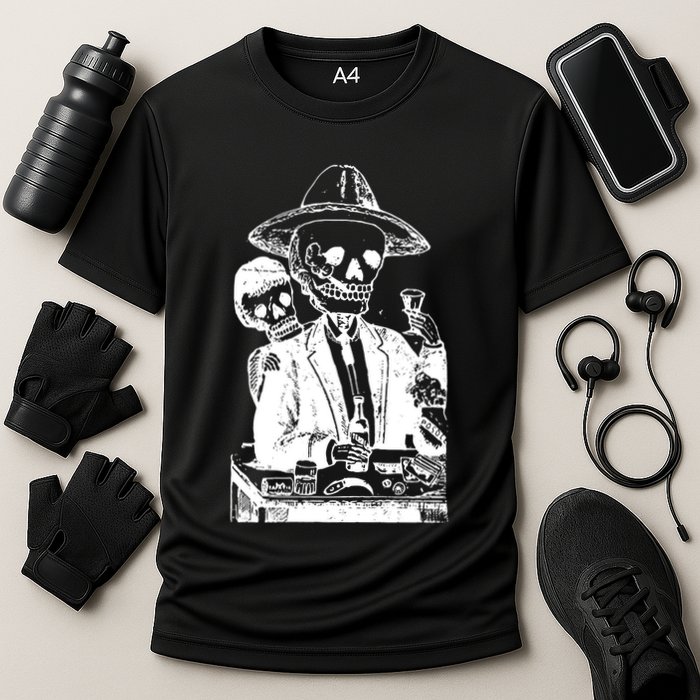 Alcoholic Skull Cooling Performance Crew T-Shirt