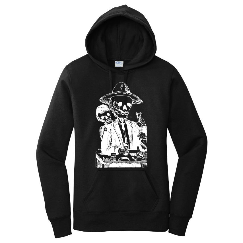 Alcoholic Skull Women's Pullover Hoodie