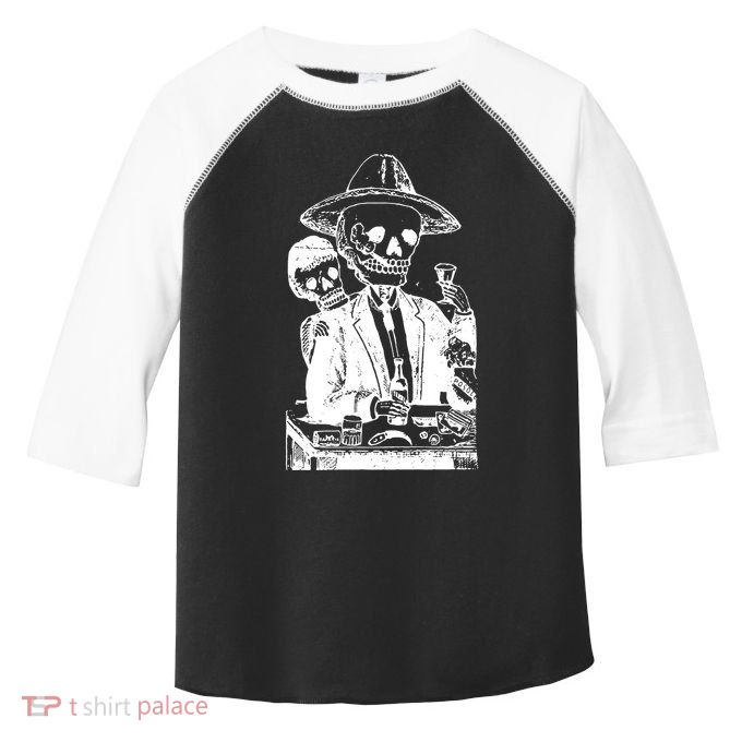 Alcoholic Skull Toddler Fine Jersey T-Shirt