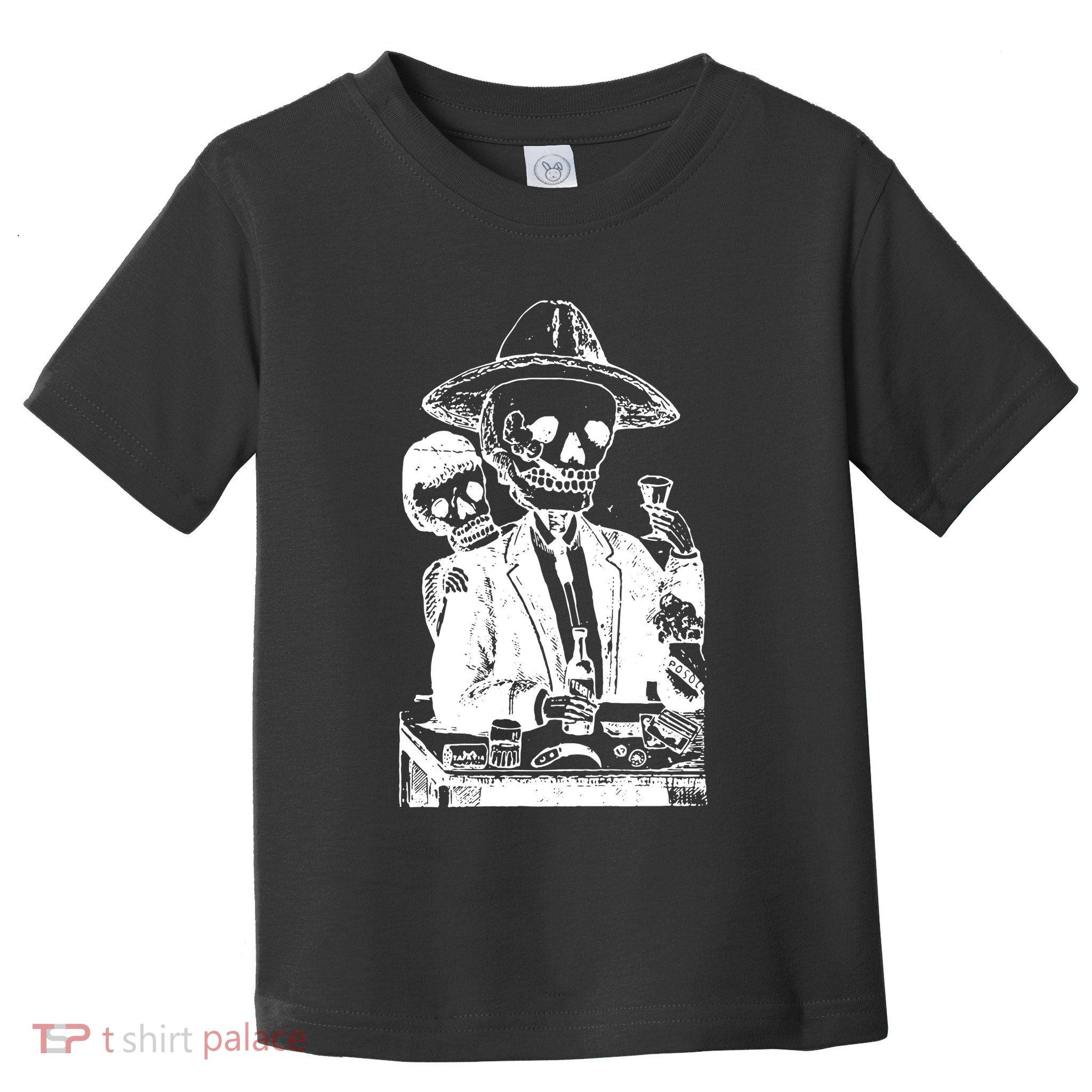 Alcoholic Skull Toddler T-Shirt