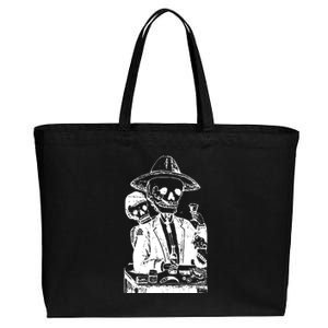 Alcoholic Skull Cotton Canvas Jumbo Tote