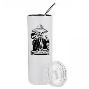 Alcoholic Skull Stainless Steel Tumbler