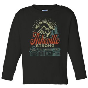 Asheville Strong Asheville North Carolina Toddler Long Sleeve Shirt