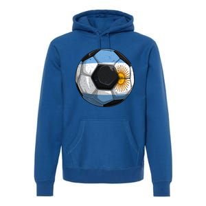 Argentina Soccer Argentina Flag Argentinian Boys Gift Premium Hoodie