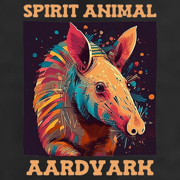 Aardvark Spirit Animal 7 Panel Mesh Trucker Snapback Hat