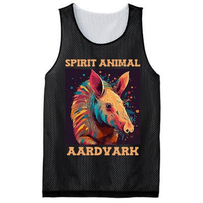 Aardvark Spirit Animal Mesh Reversible Basketball Jersey Tank