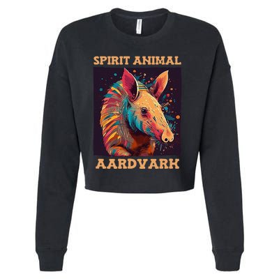 Aardvark Spirit Animal Cropped Pullover Crew