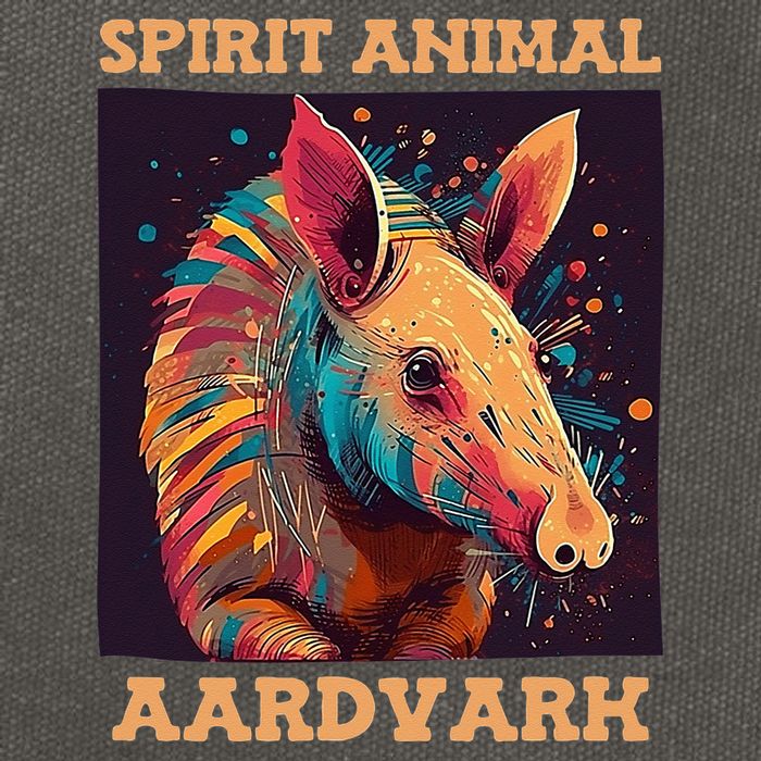 Aardvark Spirit Animal Cotton Canvas Backpack
