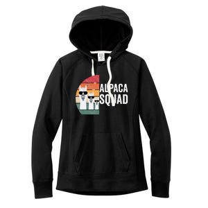 Alpaca Squad Apparel Llama Lovers Friendship Cute Alpacas Women's Fleece Hoodie