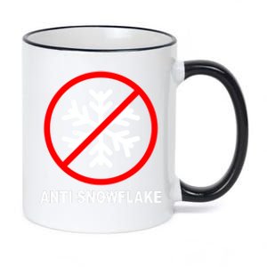 Anti Snowflake 11oz Black Color Changing Mug