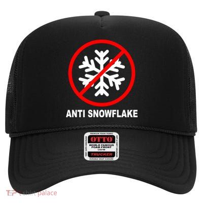 Anti Snowflake High Crown Mesh Back Trucker Hat