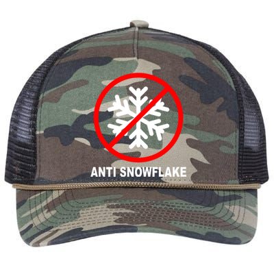 Anti Snowflake Retro Rope Trucker Hat Cap